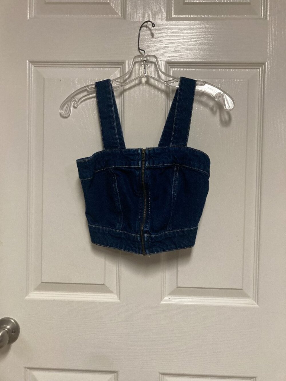 Harper Heritage denim top sleeveless blue size XS Women's